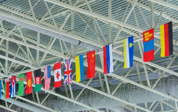 ceiling-hanging-flags